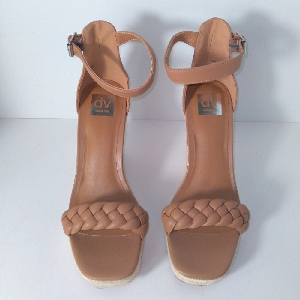 DV By Dolce Vita  Harriat Women's Tan Wedge Sandals Size- 10 - Picture 5 of 7